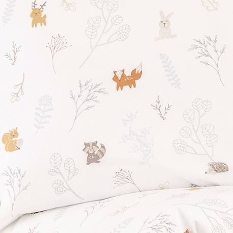 Parure de lit 100x140 cm en coton bio* Dream Forest BEIGE 4 - vertbaudet enfant 