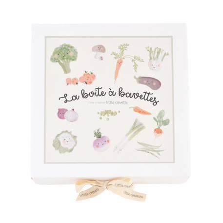 Coffret cadeau bavoir élastiqué Pique-Nique BEIGE 2 - vertbaudet enfant 