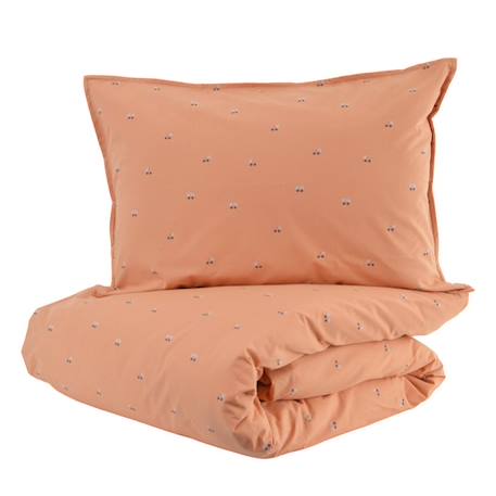 Parure de lit 100x140 cm en coton bio* Griotte ORANGE 1 - vertbaudet enfant 