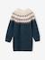 Robe jacquard en tricot fille bleu nuit 4 - vertbaudet enfant 