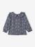 Blouse fleurie bébé col claudine bleu ardoise 2 - vertbaudet enfant 