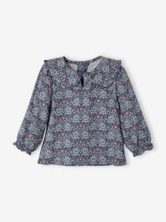 Bébé-Chemise, blouse-Blouse fleurie bébé col claudine