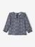 Blouse fleurie bébé col claudine bleu ardoise 1 - vertbaudet enfant 