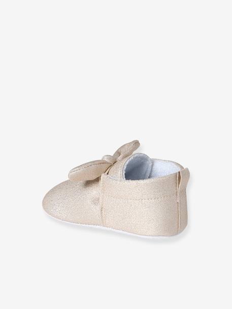 Chaussons souples avec noeud bébé or 5 - vertbaudet enfant 