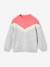 Pull effet colorblock fille gris chiné 2 - vertbaudet enfant 