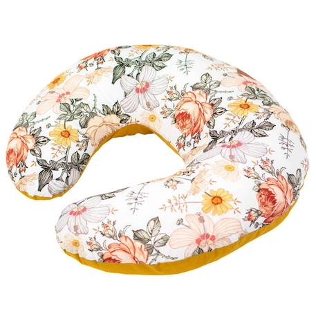 Petit coussin d'allaitement ergonomique + housse - Néo Vintage BLANC 1 - vertbaudet enfant 