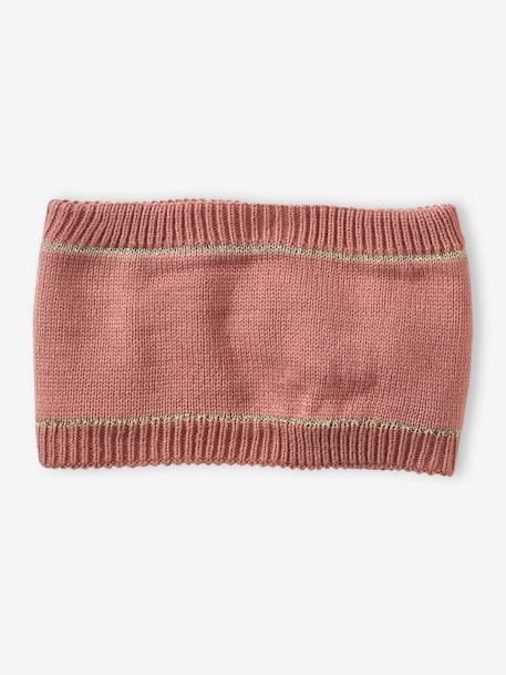 Coffret de Noël Bichette fille ensemble bonnet + snood + mitaines mauve 7 - vertbaudet enfant 