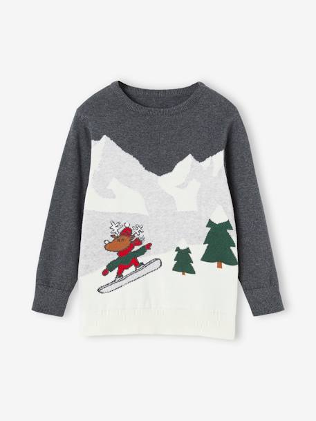 Garçon-Pull, gilet, sweat-Pull de Noël motif paysage ludique garçon