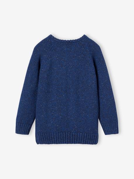 Pull à torsades en maille moulinée garçon marine 2 - vertbaudet enfant 