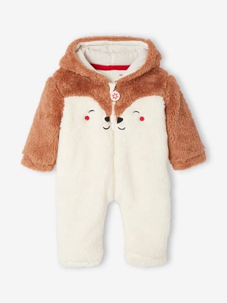 Surpyjama bébé renne de Noël effet peluche noix de pécan 1 - vertbaudet enfant 