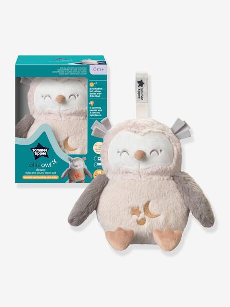 Peluche aide au sommeil lumineuse et sonore Deluxe TOMMEE TIPPEE Ollie la chouette gris 2 - vertbaudet enfant 