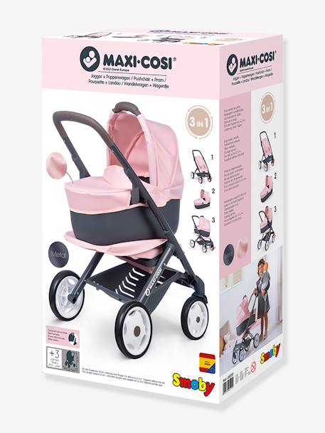 Maxi Cosi Poussette Landau 3 en 1 - SMOBY rose+vert 2 - vertbaudet enfant 