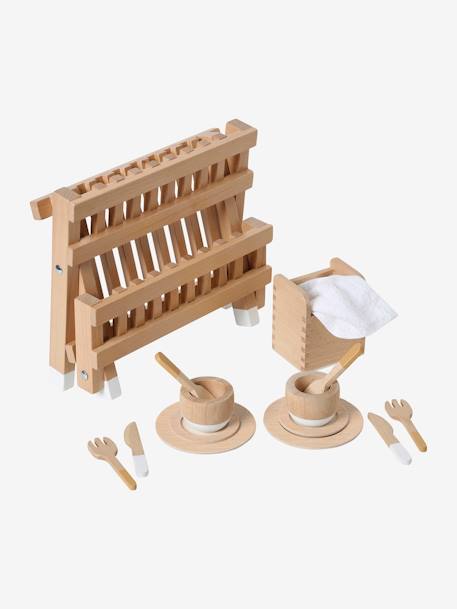 Egouttoir + accessoires en bois FSC® bois 2 - vertbaudet enfant 