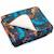 Couverture en coton Wax Fleurs de mariage BLEU 1 - vertbaudet enfant 