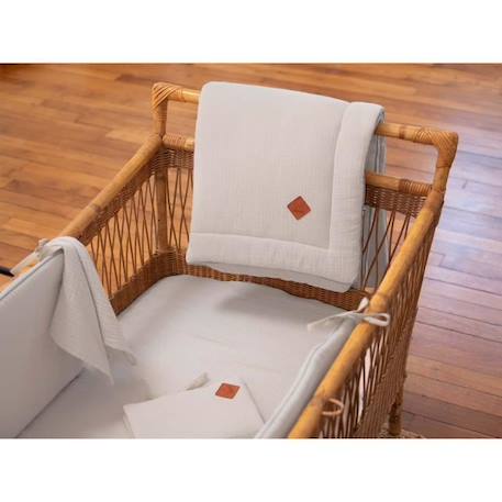 Housse de couette en gaze de coton Jeanne - Sevira Kids - Écru - 100x140 cm BEIGE 3 - vertbaudet enfant 