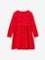 Robe de fête motifs étoiles irisés fille marine+rouge+vert 5 - vertbaudet enfant 