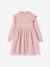 Robe de fête en tricot et tulle fille rose pâle 1 - vertbaudet enfant 