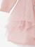 Robe de fête en tricot et tulle fille rose pâle 4 - vertbaudet enfant 