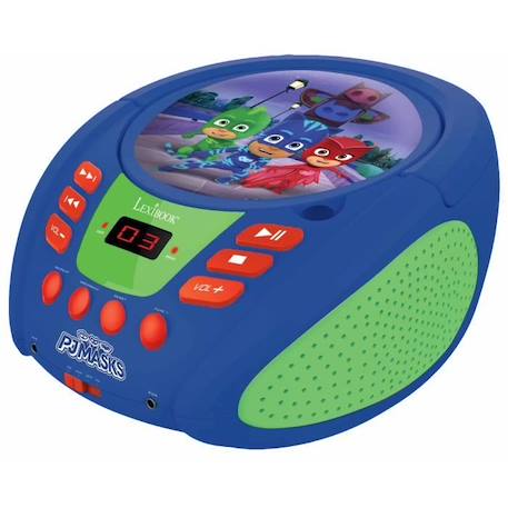 Lecteur CD portable avec prise micro Pyjamasques BLEU 3 - vertbaudet enfant 