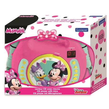 Lecteur CD portable avec 2 microphones Disney Minnie ROSE 4 - vertbaudet enfant 