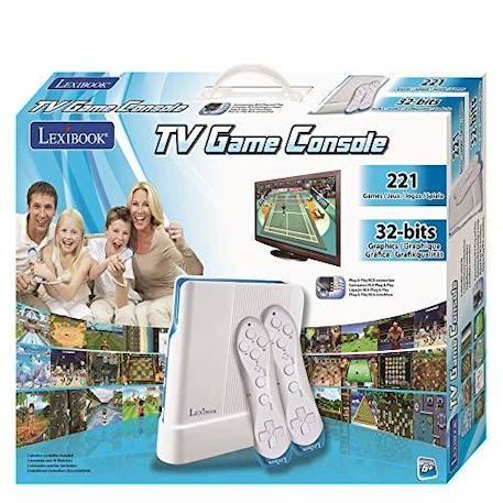 Console TV Plug N' Play Motion - LEXIBOOK - 2 manettes sans-fil - 221 jeux BLEU 2 - vertbaudet enfant 