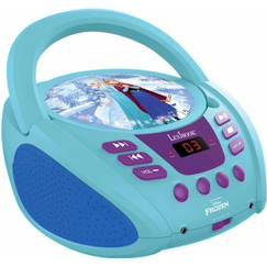 Jouet-Lecteur CD portable avec prise micro Reine des Neiges