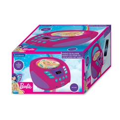 Jouet-Jeux éducatifs-Jeux scientifiques-Lecteur CD portable Barbie - Lecteur CD/CD-R/CD-RW avec prise micro et scan radio F.M.