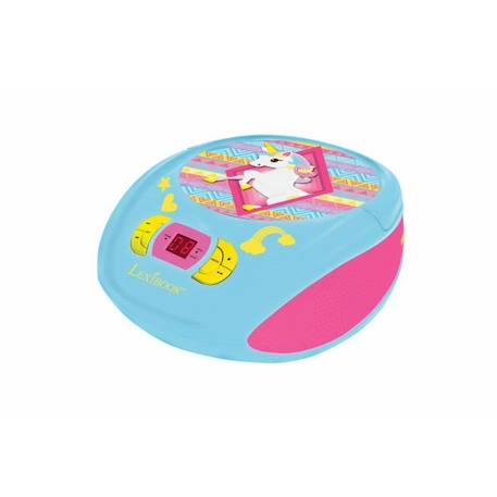 Lecteur CD portable Design Licorne - Port USD, fonction Aux-In, Prise Micro ROSE 2 - vertbaudet enfant 