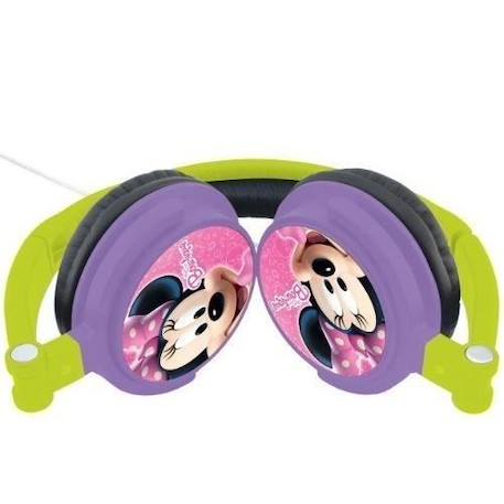 Casque stéréo filaire pliable pour enfants Minnie - LEXIBOOK - Réglable - Impédance 150 ohm ROSE 3 - vertbaudet enfant 