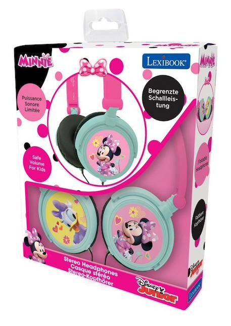 Casque stéréo filaire pliable pour enfants Minnie - LEXIBOOK - Réglable - Impédance 150 ohm ROSE 4 - vertbaudet enfant 