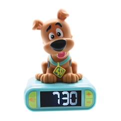 Jouet-Jeux éducatifs-Jeux scientifiques-Réveil digital avec veilleuse lumineuse Scooby Doo en 3D et effets sonores