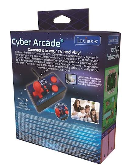 Console TV Cyber Arcade® Plug N' Play - 200 jeux NOIR 4 - vertbaudet enfant 