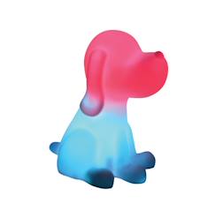 Linge de maison et décoration-Chien Veilleuse en 3D env 20 cm avec diffusion lumière en couleurs