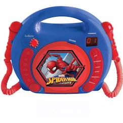 Lecteur CD Karaoké SpiderMan - LEXIBOOK - 2 micros inclus - Bleu - Enfant  - vertbaudet enfant