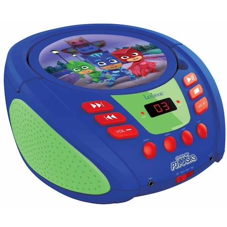 Lecteur CD portable avec prise micro Pyjamasques BLEU 2 - vertbaudet enfant 