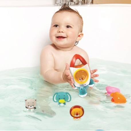 Jeu de bain fusée avec 3 animaux souples - LEXIBOOK - pour enfants de 18 mois et plus - jets d'eau tournants VERT 4 - vertbaudet enfant 