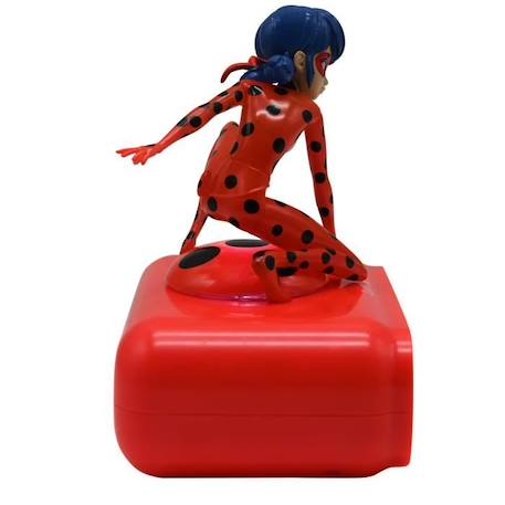 Radio réveil Miraculous - LEXIBOOK - Ladybug lumineuse - Rouge et