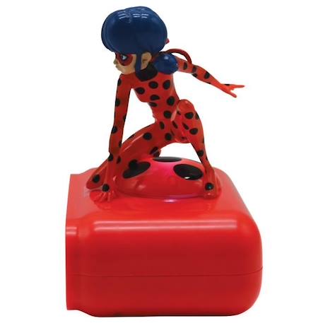 Radio réveil Miraculous - LEXIBOOK - Ladybug lumineuse - Rouge et noir - Pour enfant ROUGE 3 - vertbaudet enfant 