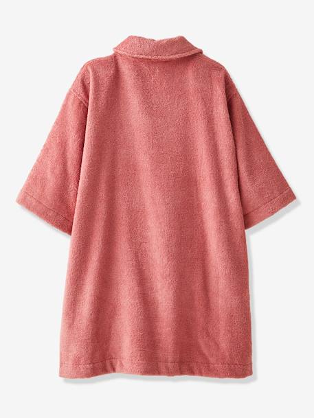 Peignoir Oversize enfant avec coton recyclé personnalisable bois de rose+vert sapin 3 - vertbaudet enfant 