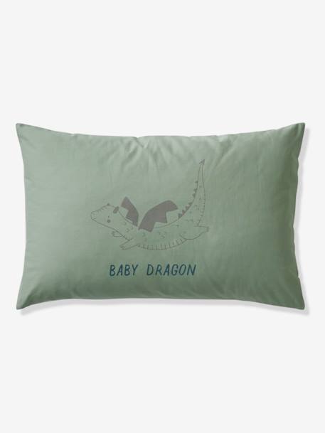 Taie d'oreiller bébé DRAGON vert 1 - vertbaudet enfant 