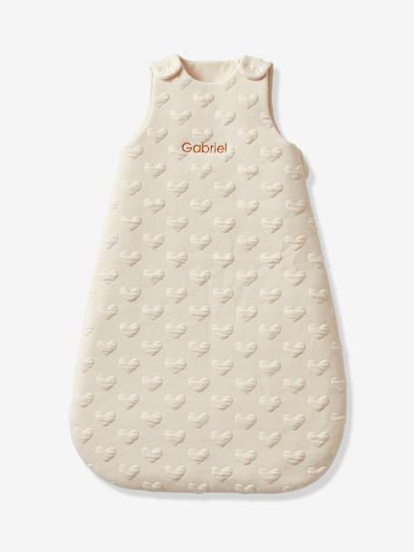 Gigoteuse MOTIF JACQUARD personnalisable beige+ocre 1 - vertbaudet enfant 