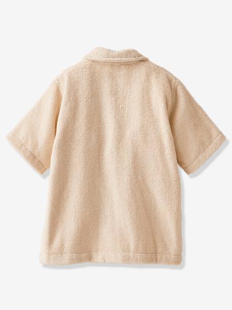 Peignoir Oversize bébé avec coton recyclé personnalisable beige+bleu chambray+terracotta 3 - vertbaudet enfant 