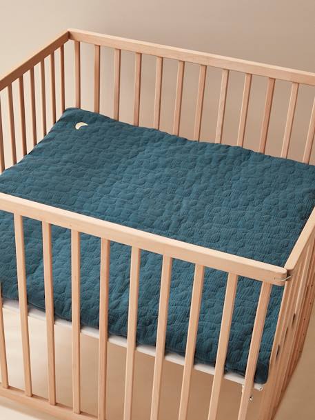 Tapis de sol / fond de parc en gaze de coton bio* FANCY bleu nuit 5 - vertbaudet enfant 