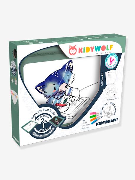 KIDYDRAW-PRO - Table lumineuse nomade - KIDYWOLF kaki 7 - vertbaudet enfant 