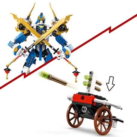 LEGO® NINJAGO 71785 Le Robot Titan de Jay, Jouet pour Enfants, avec Minifigurines et Arbalète BLANC 4 - vertbaudet enfant 