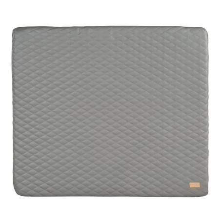 ROBA Matelas à Langer Luxe 85x75 cm - Similicuir - Imperméable et Doux - Design Stone Matelassé - Gris Foncé GRIS 1 - vertbaudet enfant 