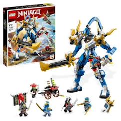 Jouet-Jeux d'imagination-Jeux de construction-LEGO® NINJAGO 71785 Le Robot Titan de Jay, Jouet pour Enfants, avec Minifigurines et Arbalète