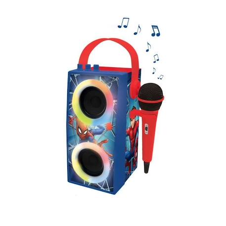 Enceinte Tendance Bluetooth® portable avec micro et effets lumineux Spider-Man BLEU 1 - vertbaudet enfant 