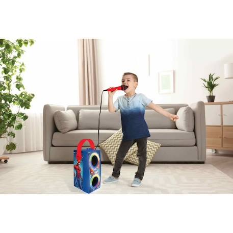 Enceinte Tendance Bluetooth® portable avec micro et effets lumineux Spider-Man BLEU 4 - vertbaudet enfant 