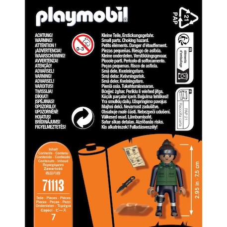 PLAYMOBIL - 71113 - Iruka - Naruto Shippuden - 8 pièces - Professeur à l'académie de ninja VERT 4 - vertbaudet enfant 